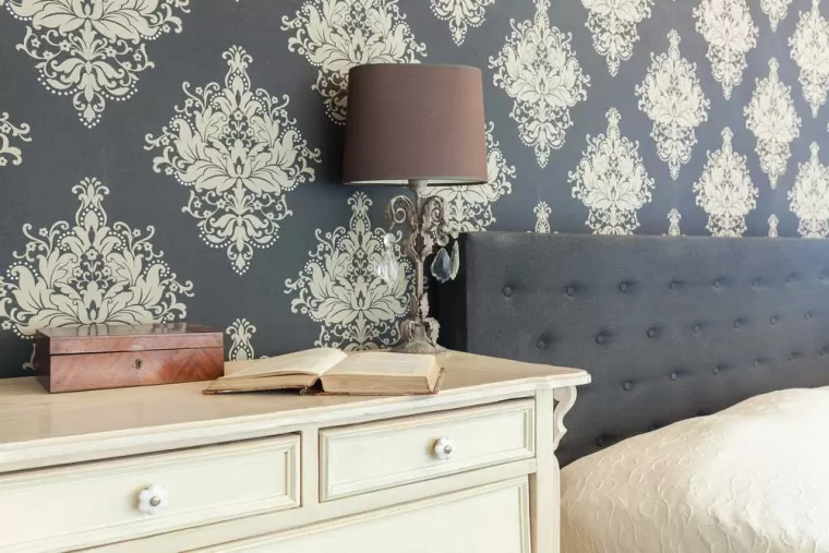 Pose de papier peint chambre, Amplepuis, VS DECOR